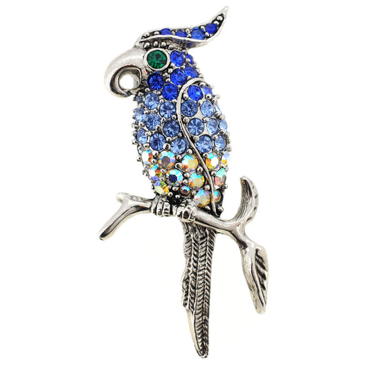 Blue Parrot Lapel Pin