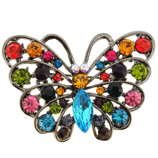 Multicolor Butterfly Pin Brooch And Pendant