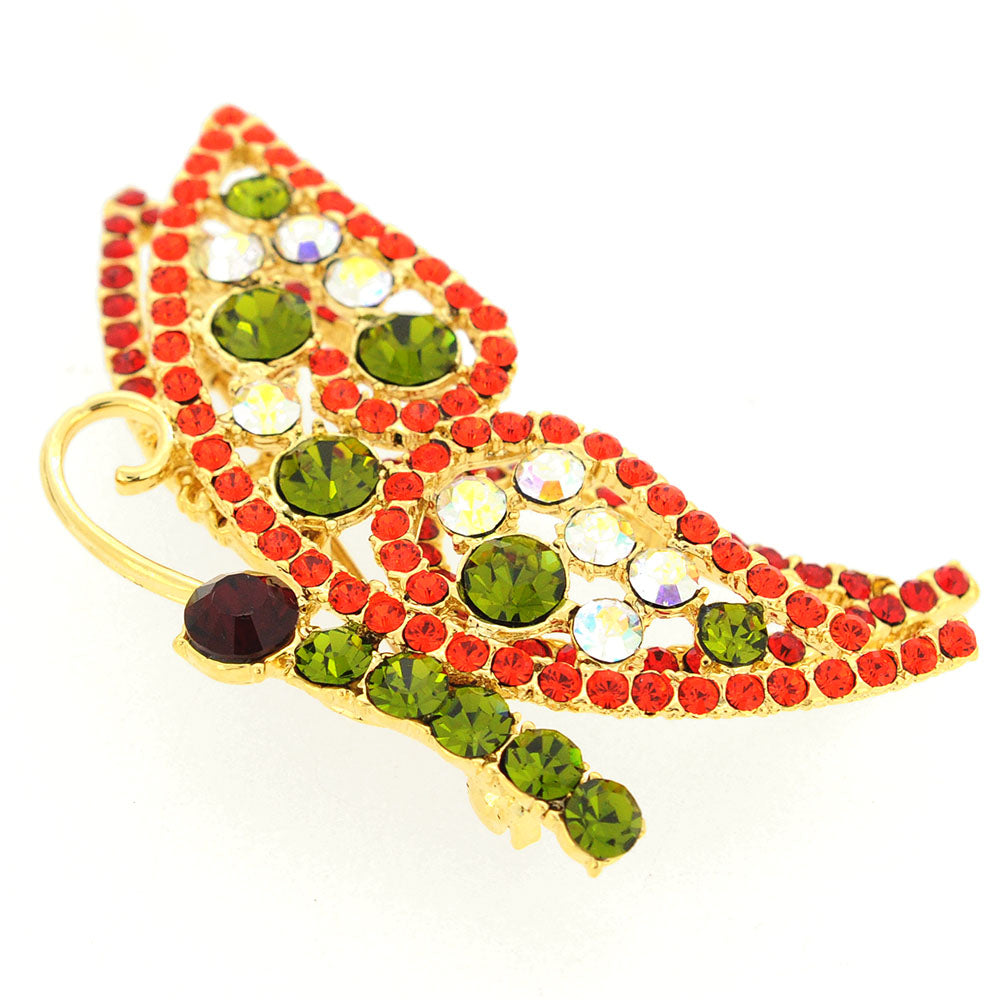 Multicolor Butterfly Pin Brooch