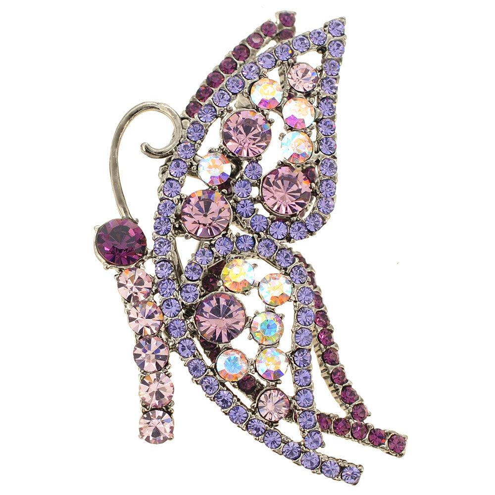 Purple Butterfly Pin Brooch