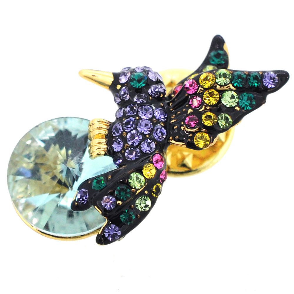 Multicolor Hummingbird Lapel Pin