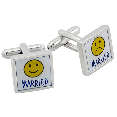 Smiley Emoji Married Cufflinks