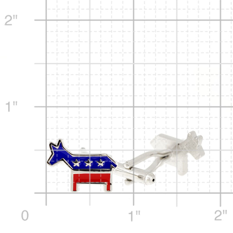 Patriotic American Flag Donkey Cufflinks