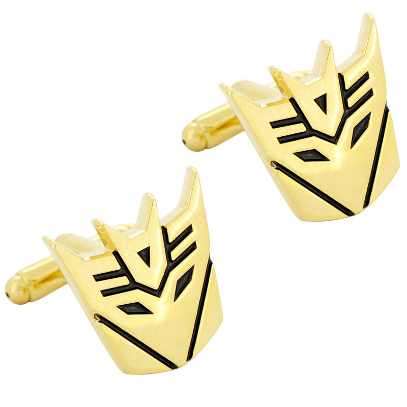 Decepticon GoldenTransformer Cufflinks