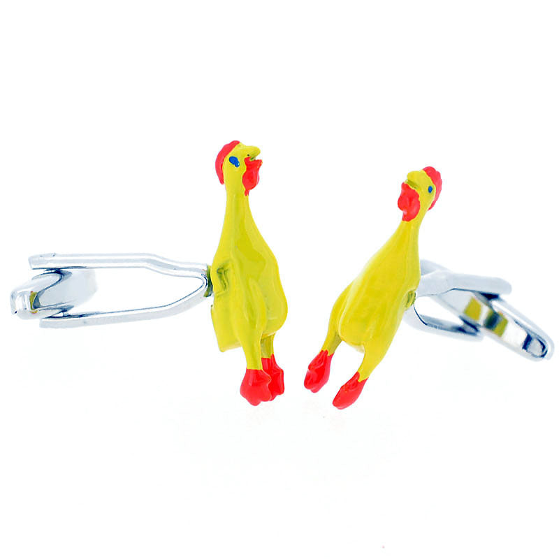 Yellow Chicken Cufflinks