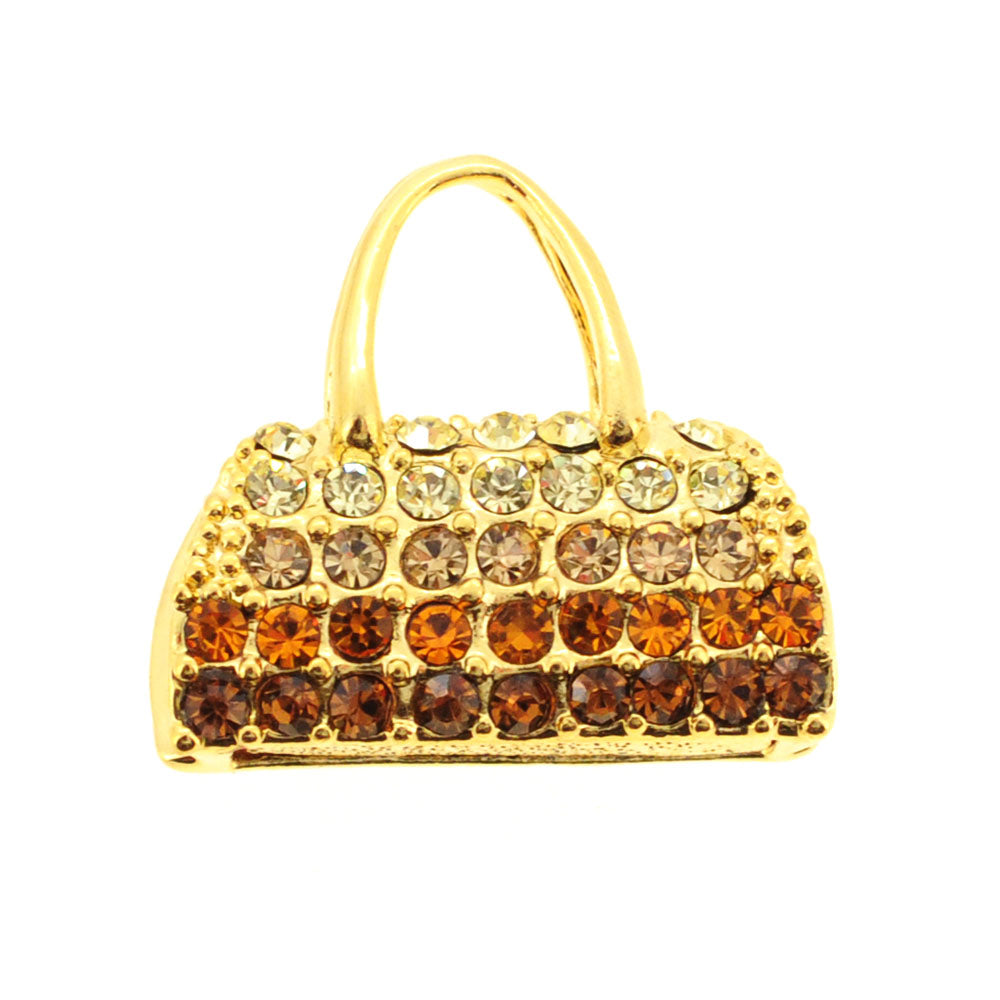 Golden Brown Handbag Pendant