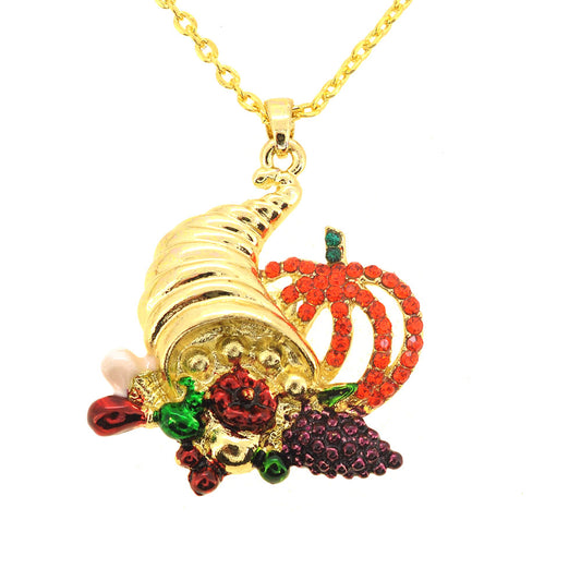 Golden Cornucopia Pendant