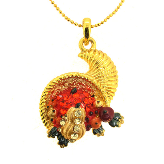 Golden Cornucopia Pendant