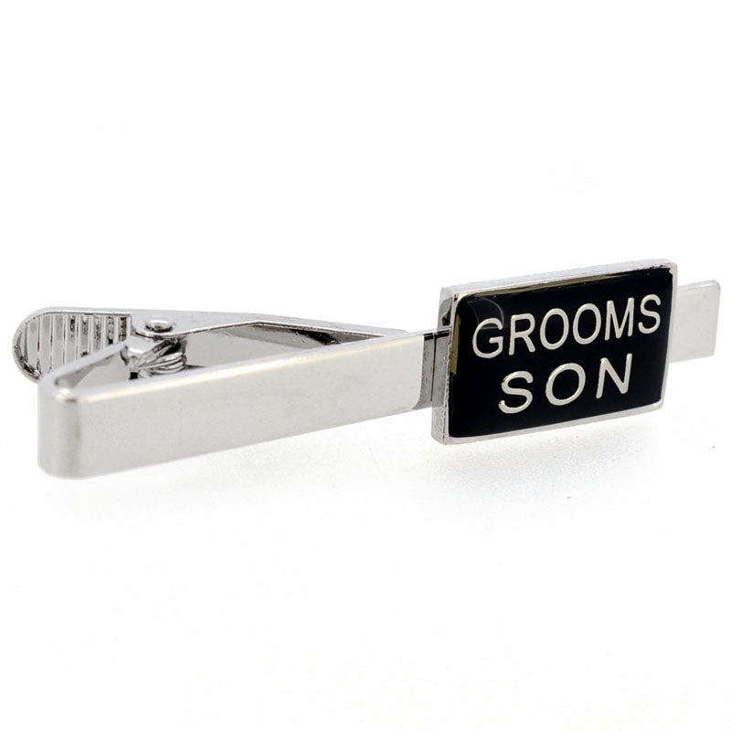 Grooms Son Wedding Tie Clip