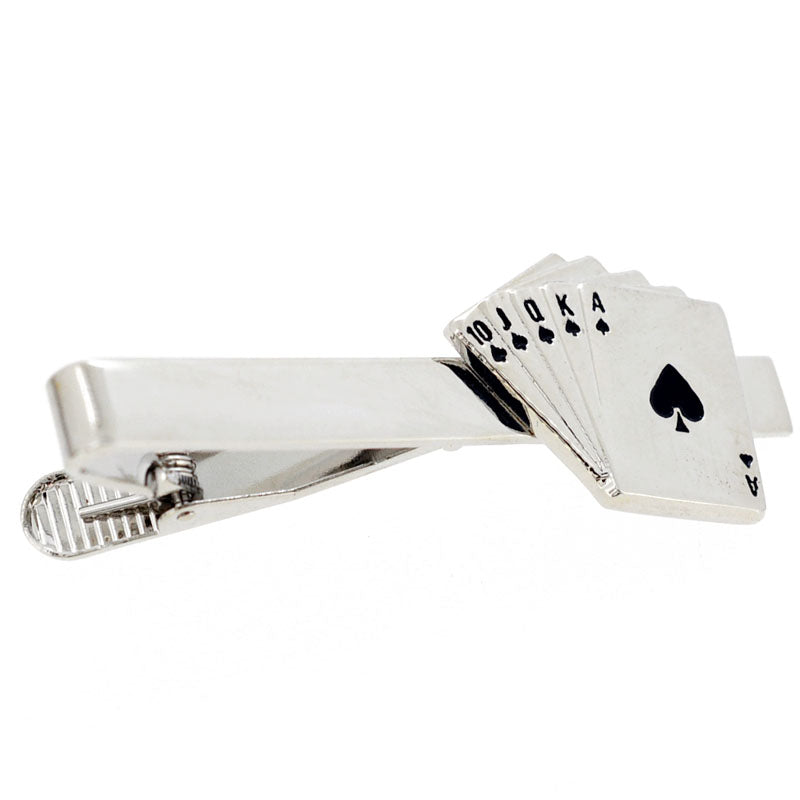 Royal Flush Poker Hand Tie Clip