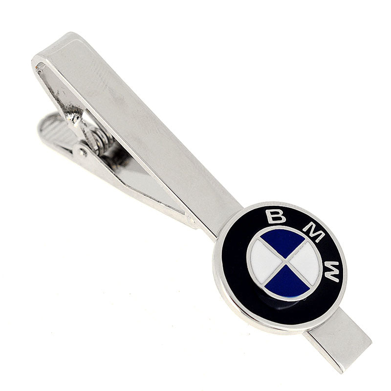 BMW Logo Automotive Car Black And Blue Tie Clip