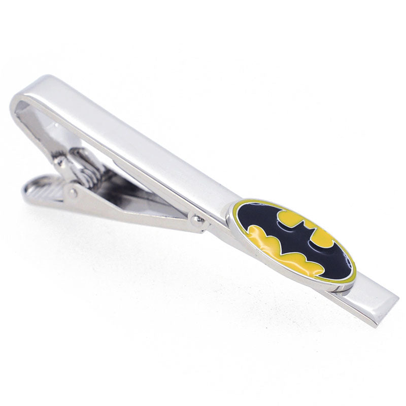 Black and Yellow Batman  Cufflinks And Tie Clip Set