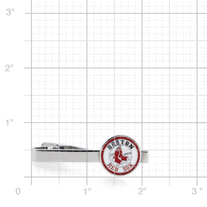 Red And White Boston Red Sox Cufflinks And Tie Clip Set